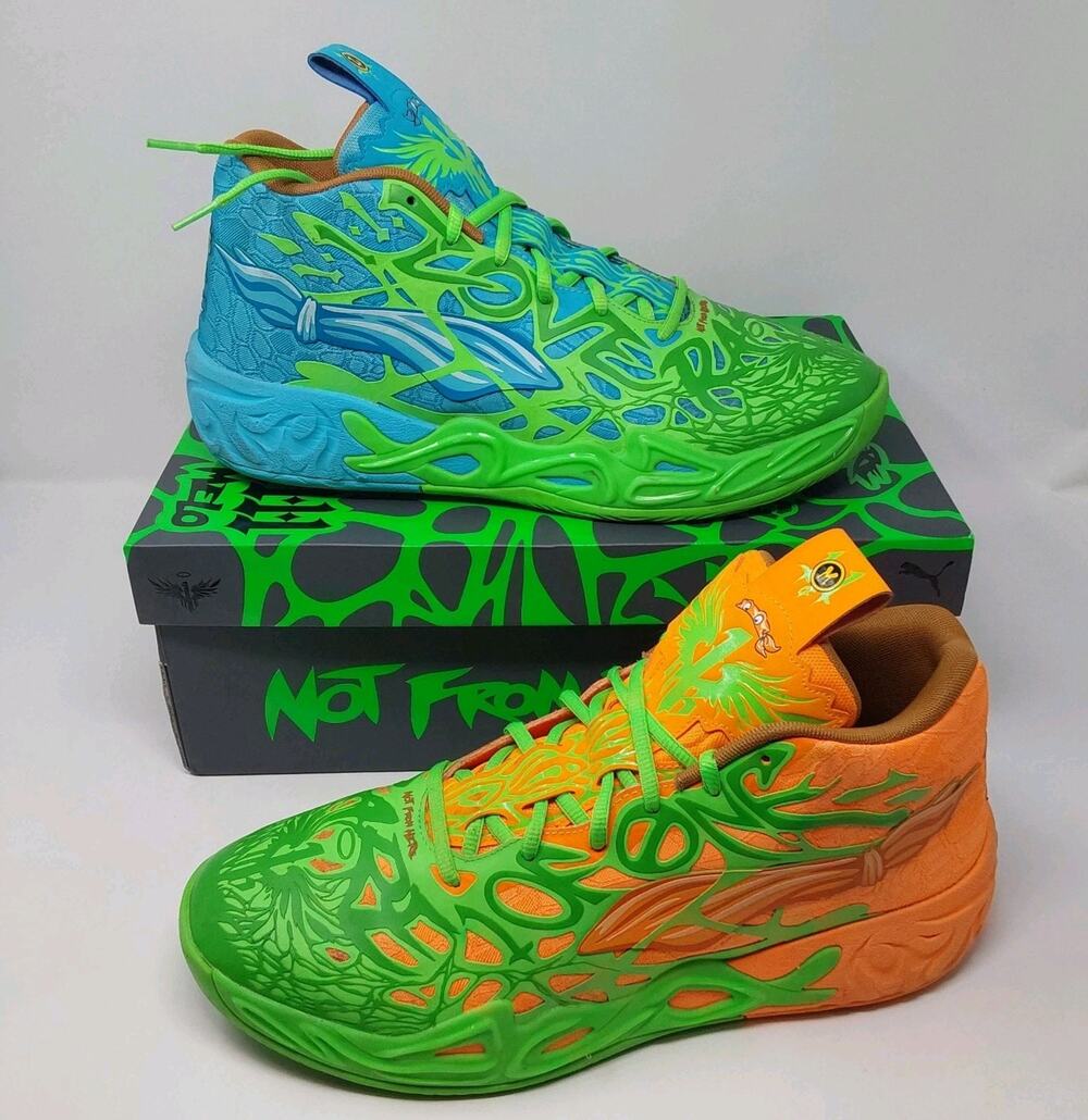 PUMA MB.04 TMNT Leonardo Michelangelo LaMelo Ball Mens 13 311307-01 Shoes
